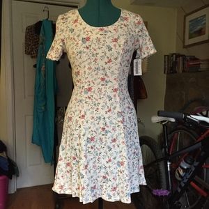 Vintage ribbed floral dress